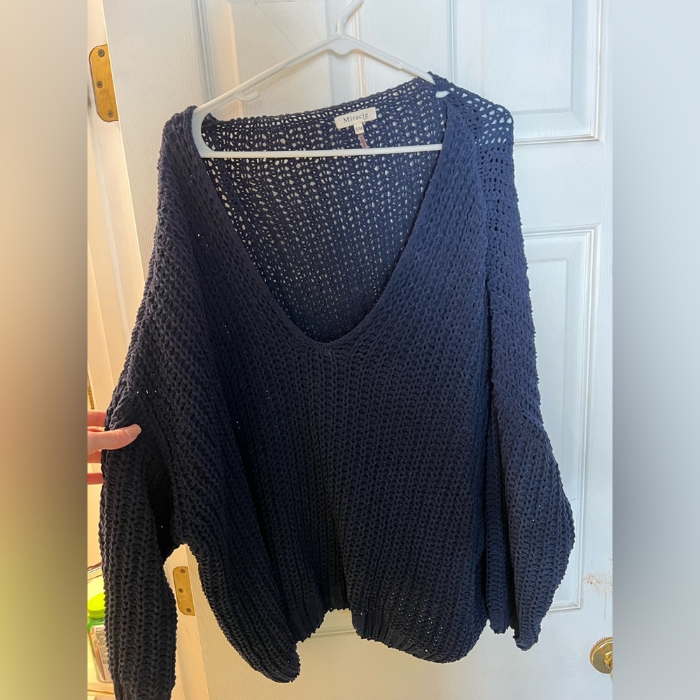 Navy S/M Miracle sweater